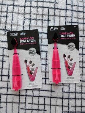 Evolve Carry On Edge Brush Lot Of 2 NEW